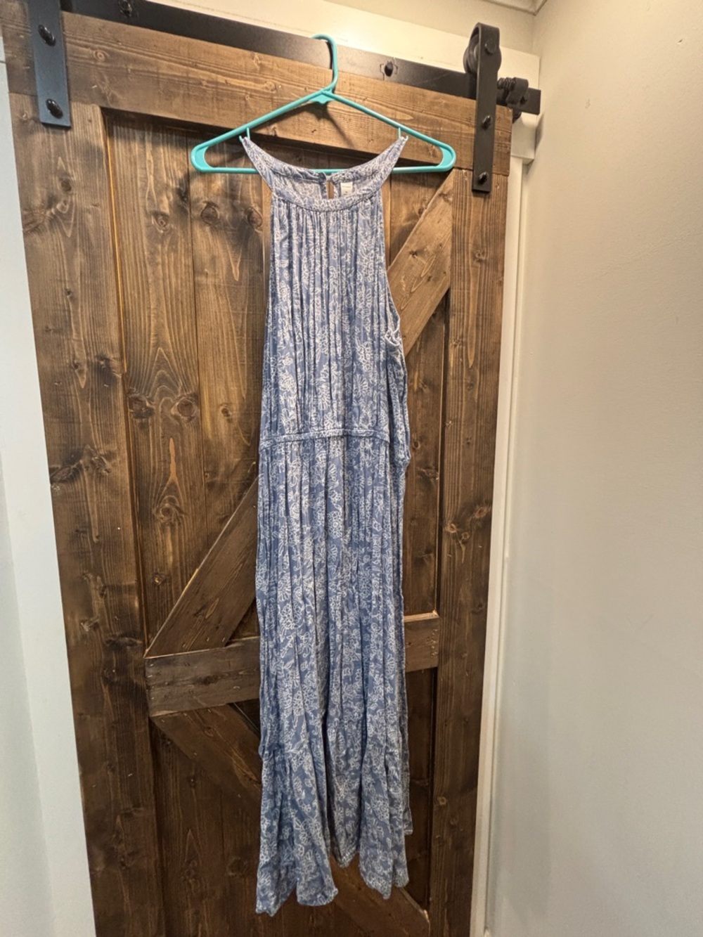 Old Navy Blue Floral Midi-Dress